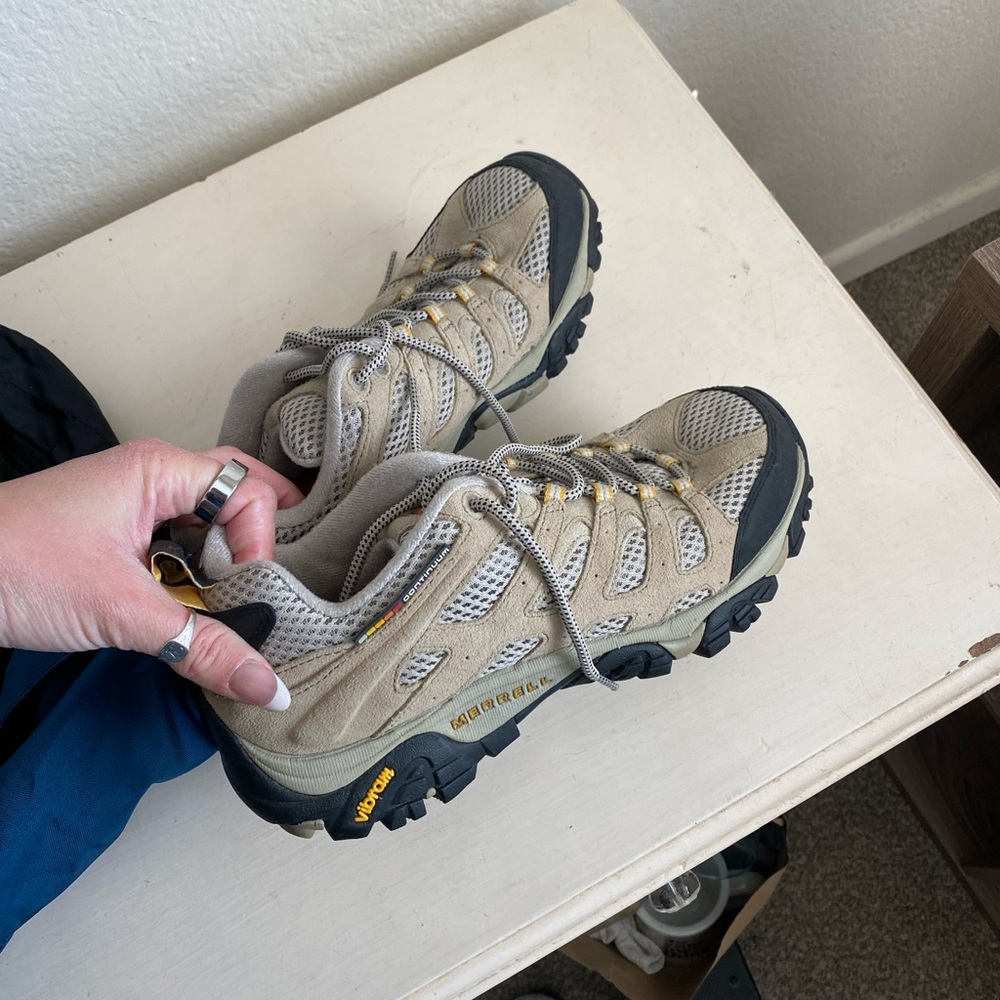 Merrell Hiking Shoes in Tan and Black